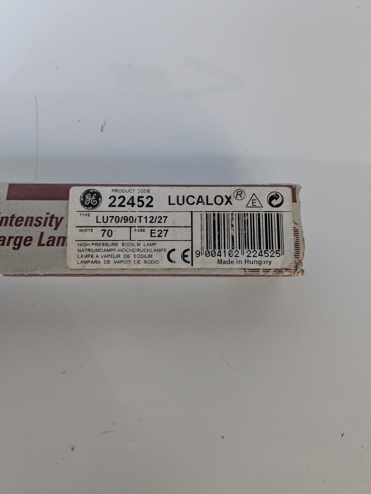 *NEW* Lucalox lu70 90 t12 27 bulb - Robot Hub