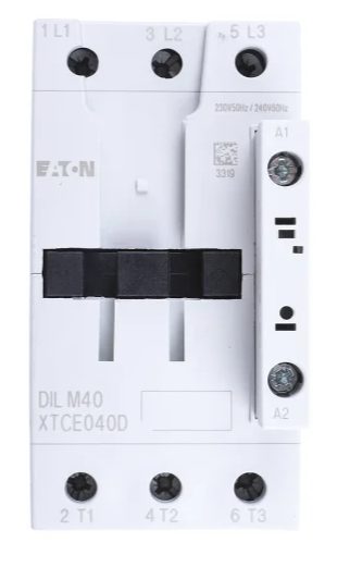 *NEW* Eaton xStart Contactor, 230 V ac Coil, 3-Pole, 40 A, 18.5 kW, 3NO, 400 V ac - Robot Hub