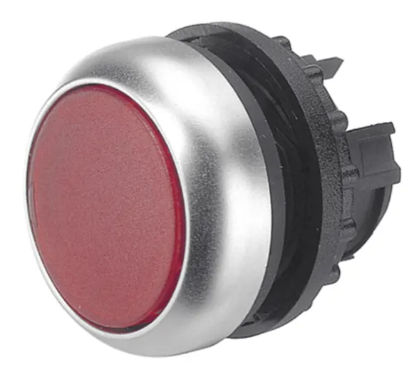 *NEW* Eaton M22 Series Red Illuminated Momentary Push Button Head, 22mm Cutout, IP67 - Robot Hub