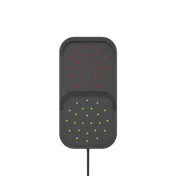 *NEW* Dok-Tek Twin Circular Traffic Lights 100mm Red / Green 24V CR24VDC - Robot Hub