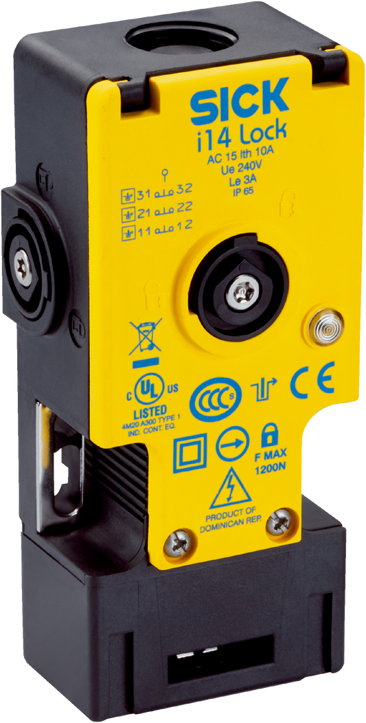 *NEW* SICK i14 Safety Interlock Switch, 2NC/1NO, Electromagnetic, Glass Fibre Reinforced Thermoplastic, Electromagnetic - Robot Hub