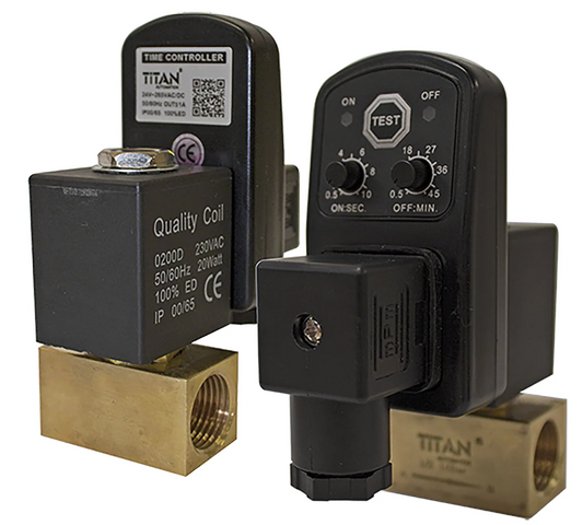 *NEW* Titan Automation TVR-C-15-24VDC - Electronic Timer Drain 24Vdc - Robot Hub