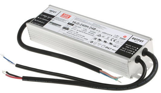 *NEW* MEAN WELL LED Driver, 24V Output, 240W Output, 10A Output, Constant Volt - Robot Hub