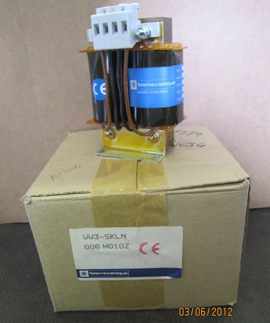 USED TELEMECANIQUE VW3-SKLN VW3SKLN VW3-SKLN006H010Z 6A 2PH 10 mh TRANSFORMER NIB - Robot Hub